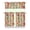 Peach, variant on Beachy Boho Kitchen Curtains 3-Piece Set - Safari Jungle Island Valance & Tiers, Coastal Paradise Semi-Sheer Rod Pocket Window Panels