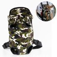 thumbnail image 2 of Transportín de malla negra talla XL camuflaje, patas al frente, para perros grandes, medianos y pequeños, adecuado para caminatas y paseos en moto., 2 of 5