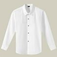 thumbnail image 2 of AherBiu Kids Girls Clothes Dress Tops Button down Shirt Lapel V Neck School Shirts Teens Formal Blouse, 2 of 4