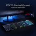 thumbnail image 4 of Teclado Redragon HORUS TKL K621-RGB-SP RD, Alámbrico e Inalámbrico, Español, Negro, Multicolor, 4 of 10