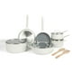 thumbnail image 1 of Juego de utensilios de cocina Martha Stewart Emmeline, 12 piezas, lino blanco, 1 of 6