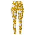 thumbnail image 7 of XYBOMB Halloween Leggings for Women, Plus Size Leggings Women's Holiday Casual Halloween Printed Leggings Workout Exercise Bottoms, Womens Leggings, Tummy Control Leggings Yellow 3XL, 7 of 7