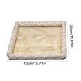 thumbnail image 3 of Qocolcyl Floral Square Washable Dog Bed Cushion,Thick Non Slip Soft Breathable Pet Sleeping Sofa Mattress for Small Medium Dogs All Season Use, 3 of 6