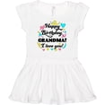thumbnail image 3 of Inktastic Happy Birthday, Grandma I Love You Girls Baby Dress, 3 of 5