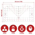 thumbnail image 4 of Tshirt Ruler Guide for Vinyl Alignment  Tool Practical Multifunctional T Shirt Measurement Tool for Heat Press Sublimation Heat Transfer, 4 of 6