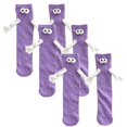 thumbnail image 1 of Calcetas Magneticas MagSoxPurple 3Pares Morado 5-9.5US Animados Calcetines Tubo Medio Magnéticos Poliéster., 1 of 5
