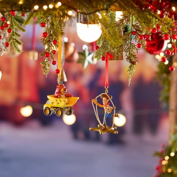 Disney Store Toy Story 3 Lotso Sketchbook Christmas Ornament.
