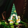 thumbnail image 6 of BOBOMOTI St Patricks Day Gnomes Decorations Handmade Green Irish Gnome Scandinavian Tomte Leprechaun Irish Party Supplies Home Table Decor Ornaments, 6 of 6