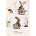 thumbnail image 4 of Honganda Desktop Decor, Flower Rabbit Ornaments Handicraft Simulation Doll, 4 of 6