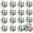 thumbnail image 2 of 16 Bunches 12 Inch Artificial Mini Rose Bouquet 160 Heads Bridal Flower Bouquets Fake Silk Rose Bulk for Valentine's Day Wedding Bridal Shower Home Office Garden White, 2 of 7