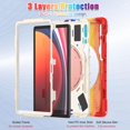 thumbnail image 3 of Funda para Samsung Galaxy Tab S10 Lite/S10 FE/S9 FE de 10,9 pulgadas/Tab S9 de 11 pulgadas, cubierta de silicona resistente con asa, soporte de 360 ​​grados, correa y soporte para S Pen., 3 of 9