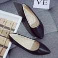 thumbnail image 4 of Women Flat Shoes Snakeskin Leather Pointed Toe Flats Sparkly Comfort Dress Ballet Flat Lightweight Slip on Loafers, 4 of 6