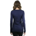 thumbnail image 2 of ToBeInStyle Women's Long Sleeve Round Crew Neck T-Shirt, 2 of 3
