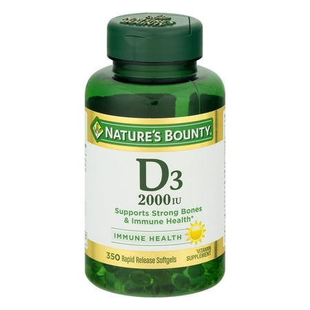 Nature's Bounty La vitamine D3 2000 UI Rapid Release Softgels - 350 CT