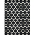 thumbnail image 1 of Unique Loom 3120663 Moroccan Lattice Area Rug, 8' x 11', Black/Beige, 1 of 10