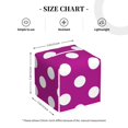 thumbnail image 4 of Balery Purlpe And White Polka Dot Porta Pañuelos de Cuero con Estampado – Funda Moderna Cuadrada para Caja de Pañuelos, Dispensador 5x5x5'', 4 of 7