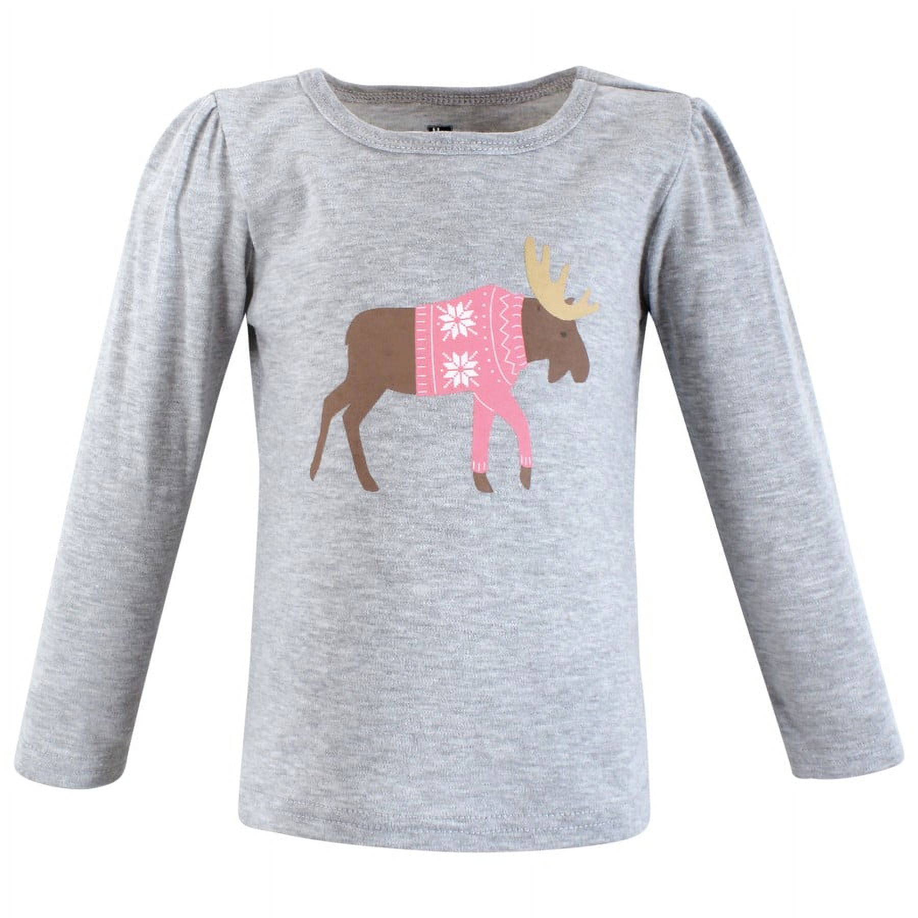 Hudson Baby Langarm-T-Shirts 5er Pack – Einhorn Regenbogen, Baumwollmix, Für Kleinkinder, Größe 5 Jahre
