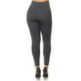 thumbnail image 2 of 2 Pack Women Queen Size Warm Fleece Lined Full Length Leggings Plus Size (L/1X/2X), 2 of 4