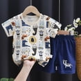 thumbnail image 4 of UAYOTSE Toddler Kids Boys Girls 3 6 12 18 24 Months 2T 3T Cotton Fit Sleepwear Pajamas 2pcs Pjs Set,Sizes 3-4 Years, 4 of 4