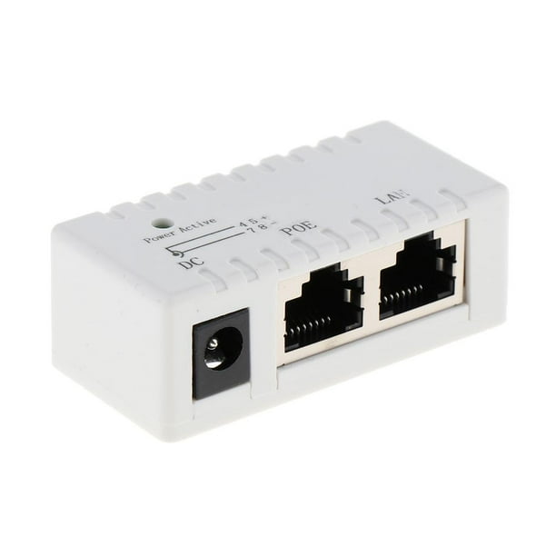 Divisor de Inyector POE Hugo Adaptador Divisor POE Ethernet Blanco