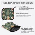 thumbnail image 3 of Yayeee Oven Mitts and Pot Holder Set of 2 Heat Resistant Kitchen Gloves Baking Hot Pad, Christmas Gift Pattern, 3 of 5