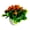 Orange, variant on Walbest Artificial Pine cone Hemisphere Small Bonsai Non-fading Plastic Simulation Pine Cone Plant for Home Desktop Decorating, 7.1 Inch