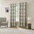 thumbnail image 6 of Sun Zero Sterling Gradient Geometric 100% Blackout Grommet Curtain Panel, 40"W x 84"L, Sage Green, 6 of 9