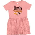 thumbnail image 3 of Inktastic Thanksgiving Sweeter Than Pumpkin Pie Girls Toddler Dress, 3 of 5