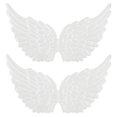 thumbnail image 1 of 12 alas de ángel de tela para decoración navideña, accesorios y manualidades para fiestas., 1 of 8
