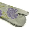 thumbnail image 3 of Wrapables® Tabi Flip-Flop Socks (Set of 3), Rose & Peony, Dark Blue, Gray, Beige, 3 of 4
