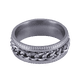 thumbnail image 1 of Anillo Hombre Anti Ansiedad LUCKMAN Acero Inoxidable Modelo Ander plateado 8, 1 of 7