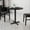 Black, variant on BizChair 30'' Round Black Laminate Table Top with 22'' x 22'' Table Height Base