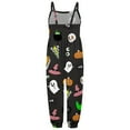 thumbnail image 4 of Kwasome Kid Rompers For Girls Toddler Baby Girl Halloween Prints Jumpsuit Sleeveless Romper Outfits Pants Clothes Black Adorable Kid Rompers For Girls 1-2 Years, 4 of 5