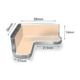 thumbnail image 3 of protectores de esquinas transparentes | Protectores de PVC para bordes de mesa | Topes de seguridad anticolisión para esquinas y bordes de muebles, 3 of 8