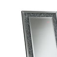 thumbnail image 2 of Cheval Mirror with Rhinestone Inlay and LED, Silver, 2 of 5
