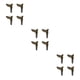 thumbnail image 5 of Speravity Patas para muebles Trigon, fáciles de usar, transforman sin esfuerzo muebles, pies para muebles Trigon, aviones [negro ], 4 pack/lote Type1 NO1, 5 of 6