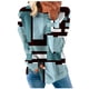 thumbnail image 2 of ICHUANYI Liquidación Mujer Cuello Redondo Moda Casual Manga Larga Estampado Sudadera Tops Blusa ICHUANYI WER202308252625, 2 of 5