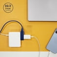 thumbnail image 4 of Globe Electric 9-ft Navy Fabric Extension Cord, 4 of 7