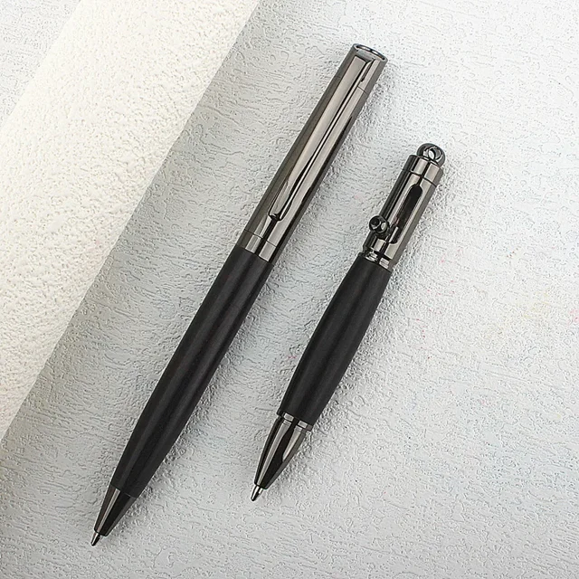 Bolígrafo de metal de primera calidad con barril de madera para una experiencia de escritura suave y un diseño de alta gama, bolígrafos de tinta de 0,7 mm para oficina