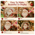 thumbnail image 5 of 2026 Christmas in July DIY Diamond Art Hanging Ornament – Handmade Sparkling Christmas Keepsake Santa Design Hanging Ornament Summer Creative Project, 5 of 7