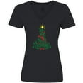 thumbnail image 3 of Inktastic We Wish You A Merry Christmas Women's V-Neck T-Shirt, 3 of 5