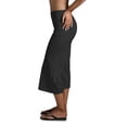 thumbnail image 4 of RUTAYY Women's Pants Casual High Waist Workout Straight Wide Leg Solid Color Stretchy Yoga Running Gym Capri Bottoms Classic Versatile Trousers, 4 of 6