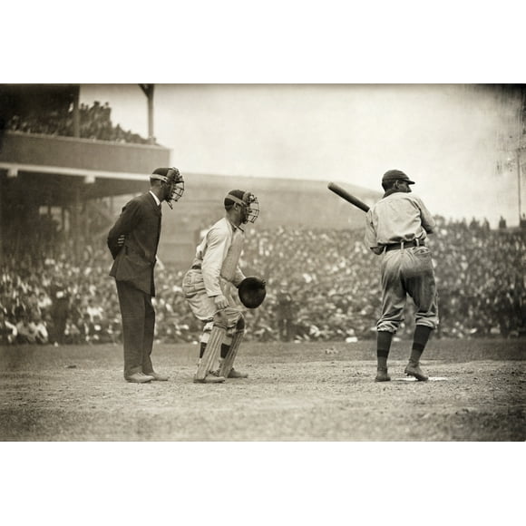 Jeu de Baseball, 1908. /Nbaseball Jeu entre les Géants de New York et les Pirates de Pittsburgh, avec Roger Bresnahan Attraper, 18 Septembre 1908. Affiche Imprimée par (18 x 24)