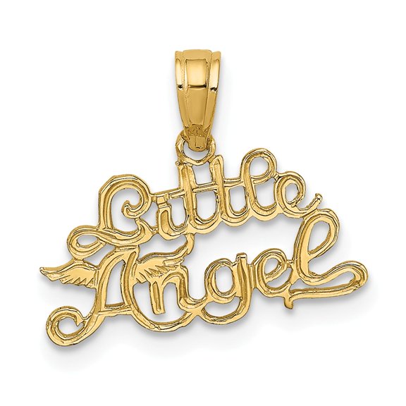 FB Jewels 14K Yellow Gold Little Angel Pendant