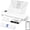 White, variant on FANRUINA F82A A4 Portable Thermal Printer: Wireless Mobile Printer, USB Compatible, Supports iOS/Android/Windows/Mac, Compact for Office & Travel