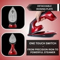 thumbnail image 4 of 1600W True & Tidy Red XL Iron and Steamer with Digital Screen and Detachable Ironing Plate, 4 of 10