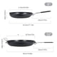 thumbnail image 5 of Toystoory Sartén para asar con mango plegable, Mini utensilios de cocina ligeros antiadherentes para acampar, herramientas antideslizantes para Kits de desorden para acampar Manija única/S Toystoory OD028217-01, 5 of 6