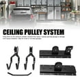 thumbnail image 3 of Storage Garage Pulley Lift System with 150lb Capacity Heavy Duty Cargo Box Storage Hoist for 12Ft High Ceilings Garage Organization, 3 of 7