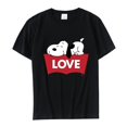thumbnail image 4 of Camiseta de algodón de Snoopy Anime para mujer, camisetas blancas de manga corta Harajuku, camisetas informales de dibujos animados para hombre, 4 of 4