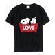 thumbnail image 4 of Camiseta de algodón de Snoopy Anime para mujer, camisetas blancas de manga corta Harajuku, camisetas informales de dibujos animados para hombre, 4 of 4